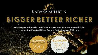 All yearlings offered at the Karaka May Sale are now eligible to be nominated for the Karaka Million Series.